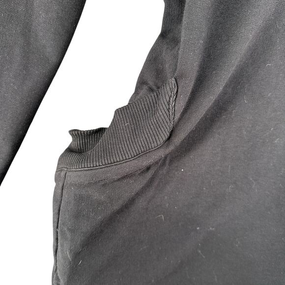 Errant Black Long Sleeve Tunic Dress With Pockets NWT Oversized Small Cotton - Picture 5 of 6